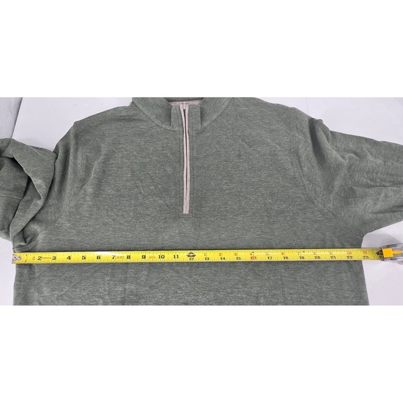 NWT Collars & Co Quarter Zip Pullover Heathered Green Large - Picture 5 of 7